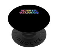 Funny Pride s'est réveillée à Nouveau Gay, Arc-en-Ciel PopSockets PopGrip Adhésif