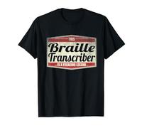 Funny Profession Quote Vintage Braille Transcriber T-Shirt