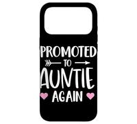 Funny Promoted to Auntie Again Pregnancy Announcement Aunt Coque pour iPhone 17 Pro Max