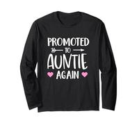 Funny Promoted to Auntie Again Pregnancy Announcement Aunt Manche Longue
