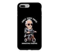 Funny Psychology Only Jung, Une Fois Immature, Tricycle pour Toujours Coque pour iPhone 7 Plus/8 Plus