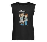 Funny Pudding Dean Tee Men's Sam & Oh My T-Shirt Winchester Cotton Sleeveless Vest Tank Top Black XL