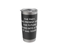 Funny Pun Language Joke Grammar Geek, Linguist Humor Gobelet isotherme en acier inoxydable double paroi