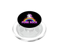 Funny Punk Rock Licorne avec Arc-en-Ciel PopSockets PopGrip pour MagSafe