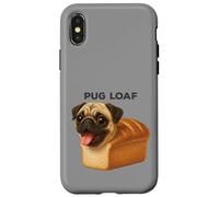 Funny Pure Bread Mignon Carlin Loaf Dog Rolling Fatties Coque pour iPhone X/XS