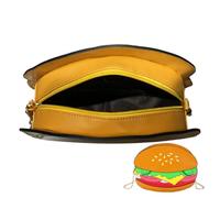 Funny Purse | Sac à Bandoulière Portable,Pochette Bandoulière Croisée Style Hamburger - Pour Voyage École Salle de Sport Week-end Randonnée Shopping Travail