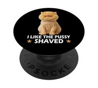 Funny Pussy Meme Pun Adult Joke Hilarious Shaved Pussy Joke PopSockets PopGrip Adhésif