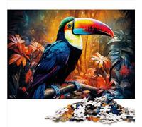 Funny Puzzles 1000 Piece Jigsaw Puzzles for Adults Kids Animal Toucans Premium Recycled Board for Adults & Children Educational Game for Adult Child 1000pcs（26x38cm）