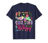 Funny Quilting is My Therapy for Women Quilt Sewing Quilter Quilter T-Shirt