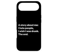 Funny Quote I Hate People I Wish I Was Drunk Coque pour iPhone Air