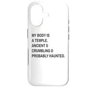 Funny Quote My Body is A Temple Coque pour iPhone 17