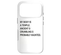 Funny Quote My Body is A Temple Coque pour iPhone 17 Pro