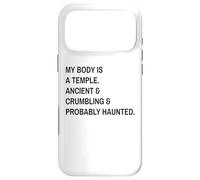 Funny Quote My Body is A Temple Coque pour iPhone 17 Pro Max