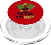 Funny Quote Pickleball is My Therapy Vintage PopSockets PopGrip pour MagSafe