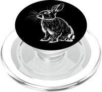 Funny Rabbit Animal Lover Cute Rabbit Bunny Art PopSockets PopGrip pour MagSafe