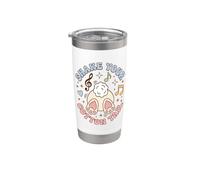 Funny Rabbit Dance Shake Your Cotton Tail Retro Gobelet isotherme en acier inoxydable double paroi