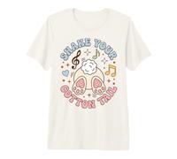 Funny Rabbit Dance Shake Your Cotton Tail Retro T-Shirt Haut de Gamme