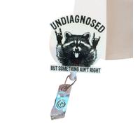 Funny Raccoon Badge Reel, Cute Retractable ID Badge Holder, Adorable Alligator Clip for Students, Nurses, Doctors, Teachers, Medical Assistants, Offices Staff, 1.97inches