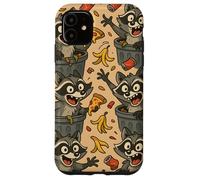 Funny Raccoon Cartoon Trash Panda Chaos Meme Art Coque pour iPhone 11