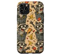 Funny Raccoon Cartoon Trash Panda Chaos Meme Art Coque pour iPhone 11 Pro