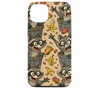 Funny Raccoon Cartoon Trash Panda Chaos Meme Art Coque pour iPhone 13