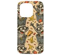 Funny Raccoon Cartoon Trash Panda Chaos Meme Art Coque pour iPhone 15 Pro