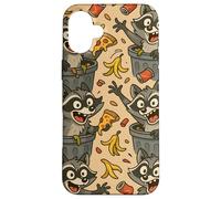 Funny Raccoon Cartoon Trash Panda Chaos Meme Art Coque pour iPhone 16 Plus