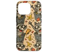 Funny Raccoon Cartoon Trash Panda Chaos Meme Art Coque pour iPhone 16 Pro