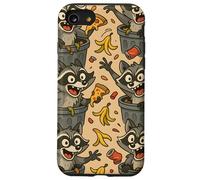 Funny Raccoon Cartoon Trash Panda Chaos Meme Art Coque pour iPhone SE (2020) / 7/8