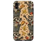 Funny Raccoon Cartoon Trash Panda Chaos Meme Art Coque pour iPhone XS Max