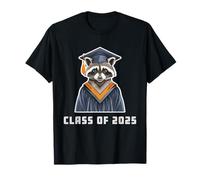 Funny Raccoon Class of 2025 Senior Graduation High School T-Shirt