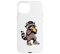 Funny Raccoon, Common Raccoon Eating a Taco Coque pour iPhone 15 Plus