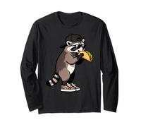 Funny Raccoon, Common Raccoon Eating a Taco Manche Longue