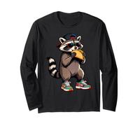 Funny Raccoon, Common Raccoon Eating a Taco Manche Longue