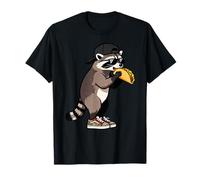 Funny Raccoon, Common Raccoon Eating a Taco T-Shirt