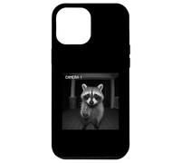 Funny Raccoon Flipping Off Middle Finger on Security Camera Coque pour iPhone 12 Pro Max