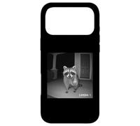 Funny Raccoon Flipping Off Middle Finger on Security Camera Coque pour iPhone 17 Pro Max