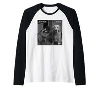 Funny Raccoon Flipping Off Middle Finger on Security Camera Manche Raglan