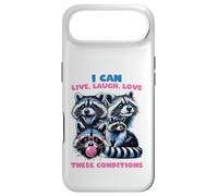 Funny Raccoon Live Laugh Love These Conditions Bubblegum Coque pour iPhone Air