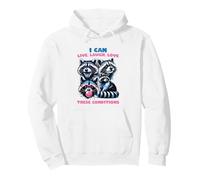 Funny Raccoon Live Laugh Love These Conditions Bubblegum Sweat à Capuche