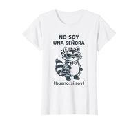 Funny Raccoon Meme No Soy Una Señora Citation espagnole T-Shirt