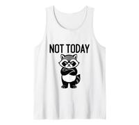 Funny Raccoon Not Today Sarcastic Lazy Trash Panda Meme Débardeur