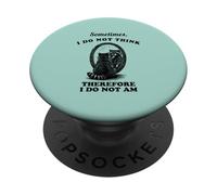 Funny Raccoon Sometimes I Do Not Think Vintage Graphic Humour PopSockets PopGrip Adhésif