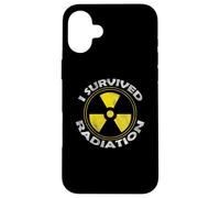 Funny Radiation Cancer Awareness Survived Radiation Warrior Coque pour iPhone 16 Plus