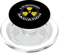 Funny Radiation Cancer Awareness Survived Radiation Warrior PopSockets PopGrip pour MagSafe