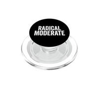 Funny Radical Moderate Republican Democrat Politics Design PopSockets PopGrip pour MagSafe