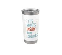 Funny Radiologist Pun, It's what at's inside that counts Gobelet isotherme en acier inoxydable double paroi