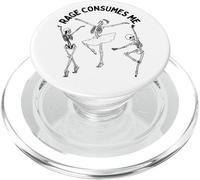 Funny Rage Consumes Me 3 Squelettes Dancing in Tutu Sarcastic PopSockets PopGrip pour MagSafe