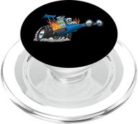 Funny Rail Dragster Voiture Wheelie Popping Drag Racing Cartoon PopSockets PopGrip pour MagSafe