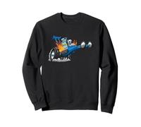 Funny Rail Dragster Voiture Wheelie Popping Drag Racing Cartoon Sweatshirt